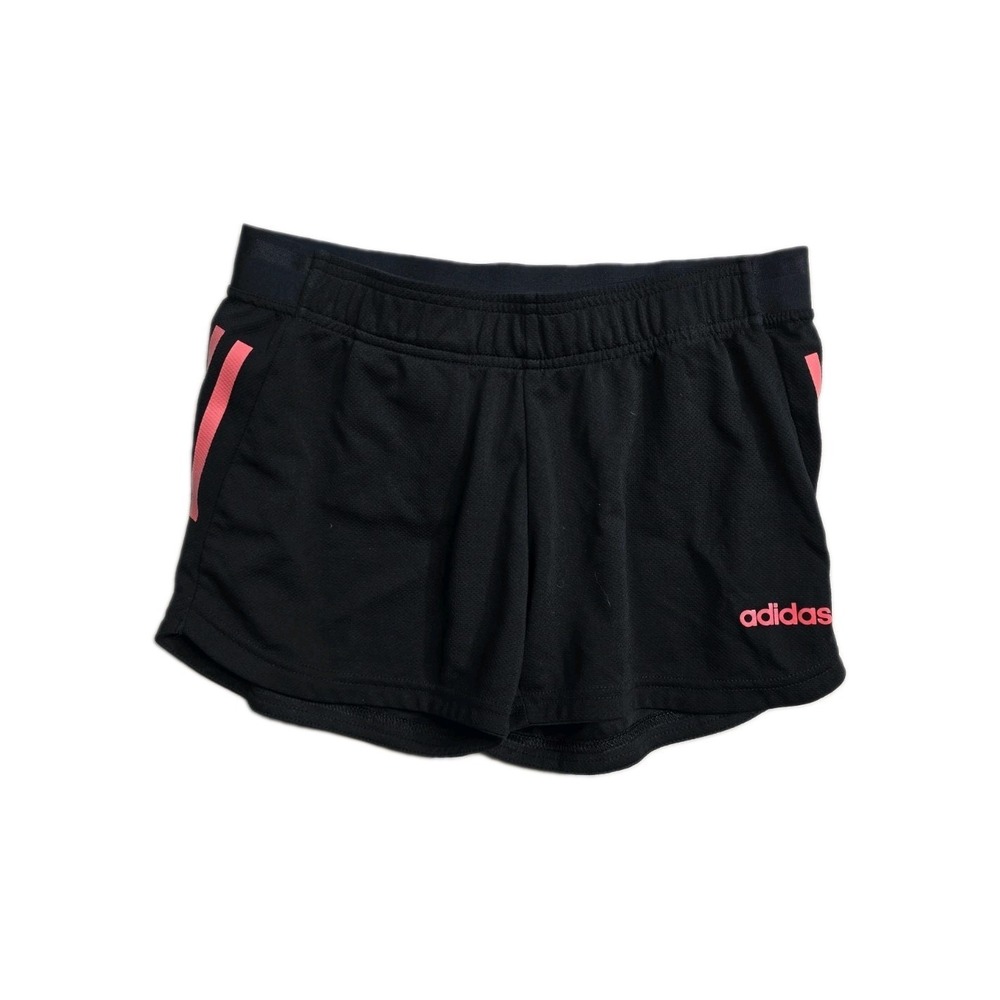 Adidas Primegreen Black Women's Shorts  XS Pink Drawstrings Aeroready